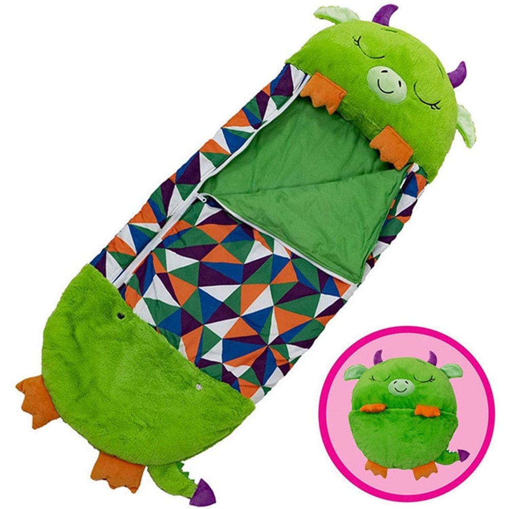 150*50Cm Sleeping Bag Happy Nappers Children'S Cartoon Plush Pillow Convertible Children'S Sleeping Bag