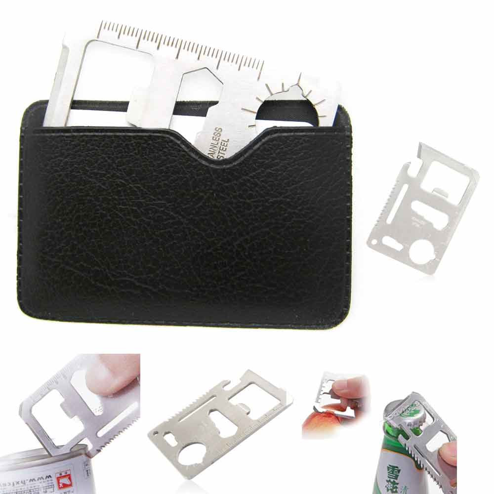 20 Pc Multi Function 11 in 1 Tool Pocket Knife Survival Camping Card Fold Razor