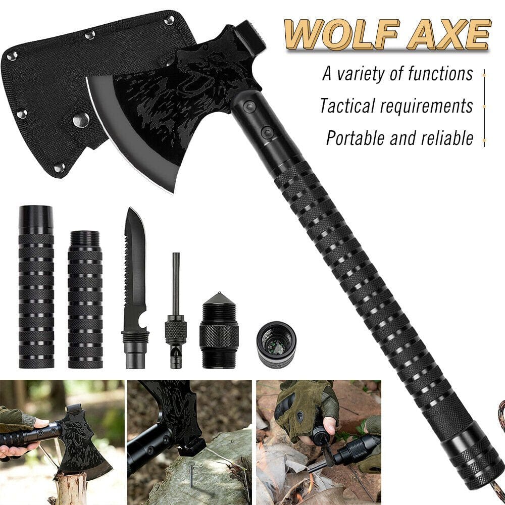 "Survival Axe Portable Camping Axe Multi-Tool Hatchet Survival Kit,Survival Axe Portable Camping Axe Multi-Tool Hatchet Survival Kit"